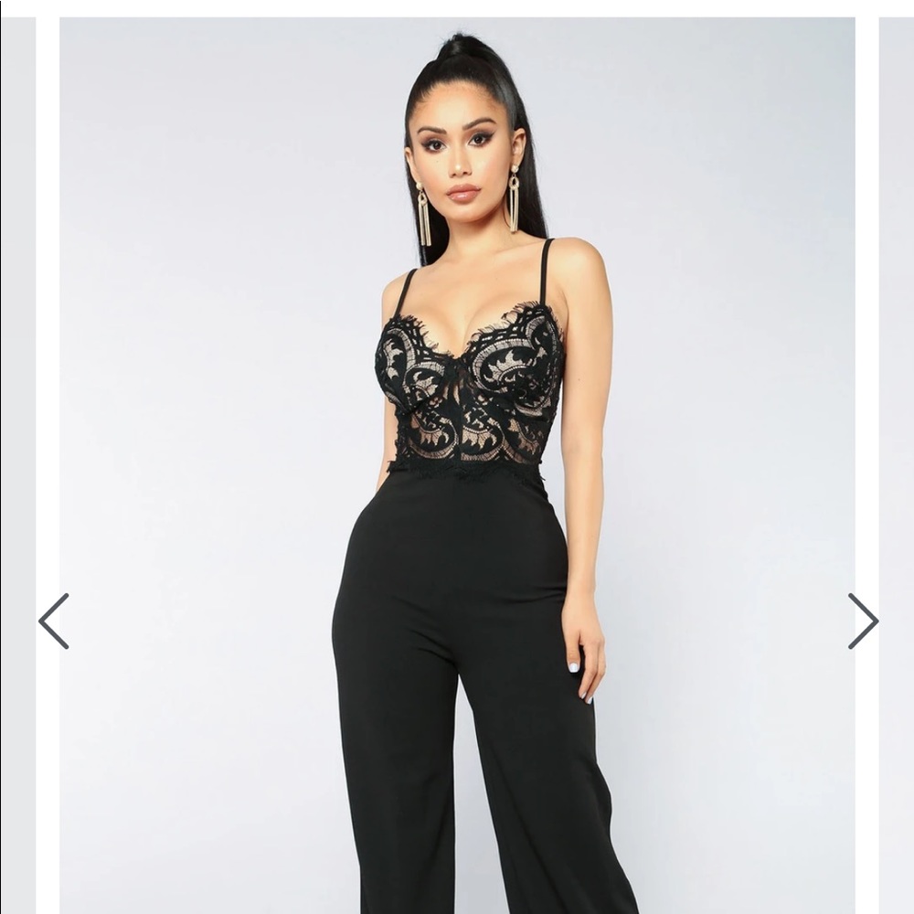Black lace jumpsuit
